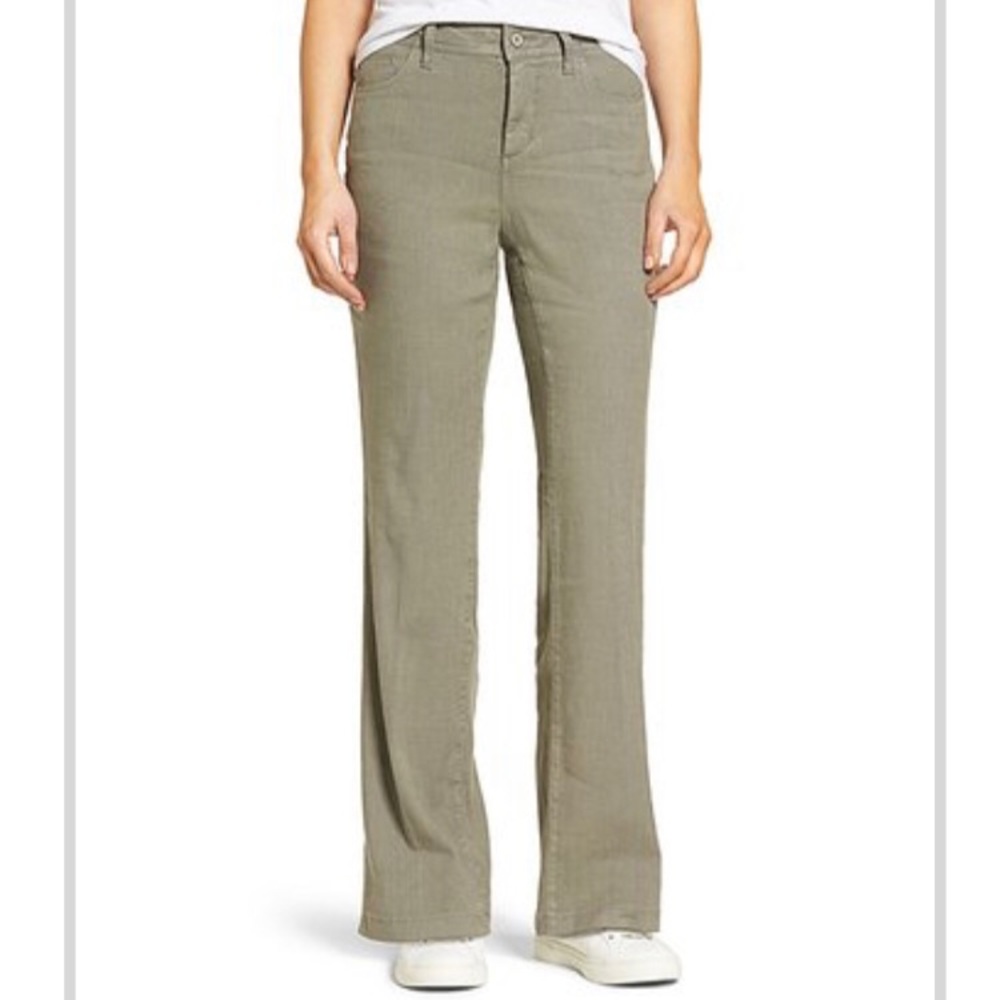 NYDJ Sergeant Olive Wylie Stretch Linen Trouser